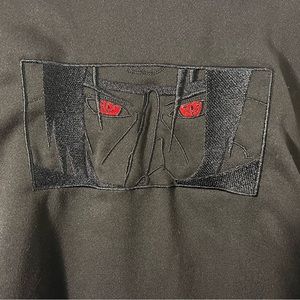 Itachi Uchiha Embroidered Black Hoodie